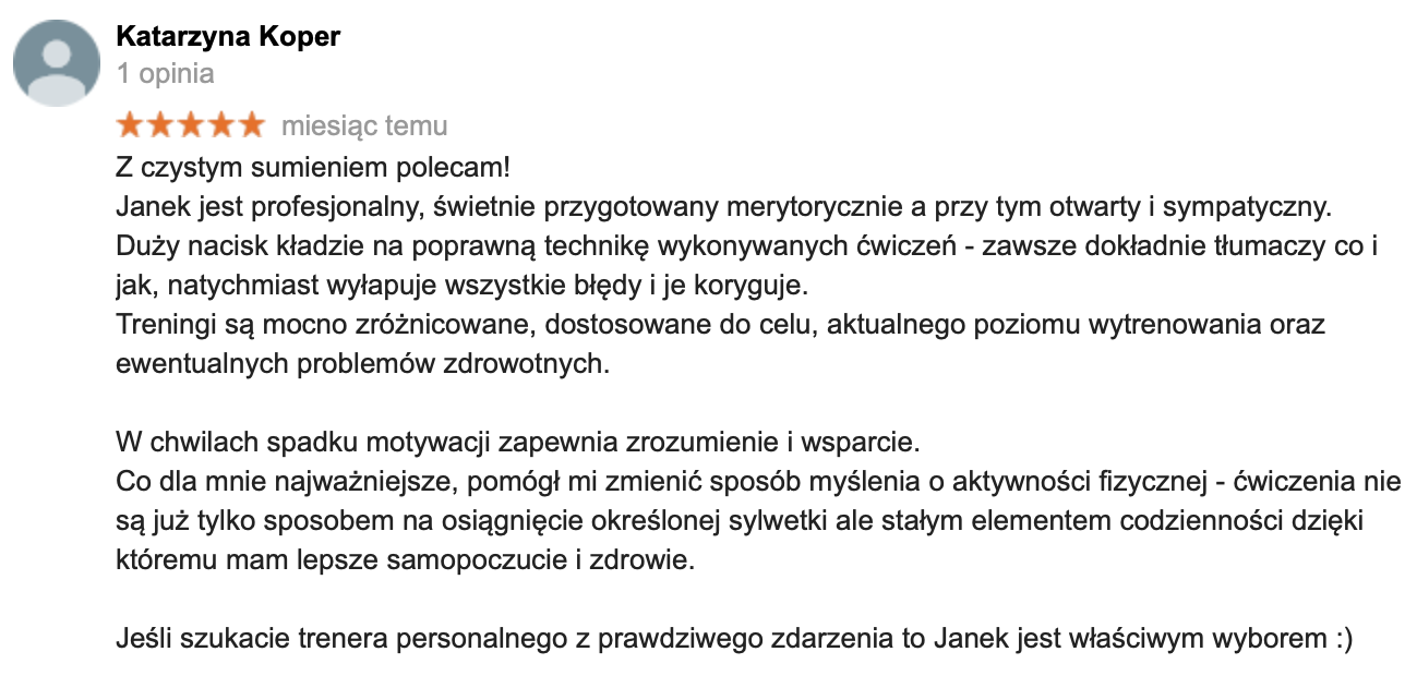 trening personalny online